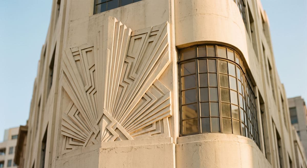 Art Deco facade detail, Casablanca